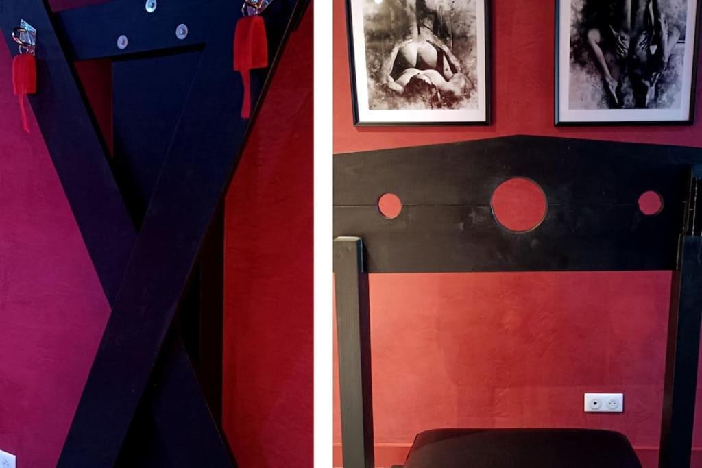 Appartement Balneo Et Sauna Prives The Red Room موجيو المظهر الخارجي الصورة